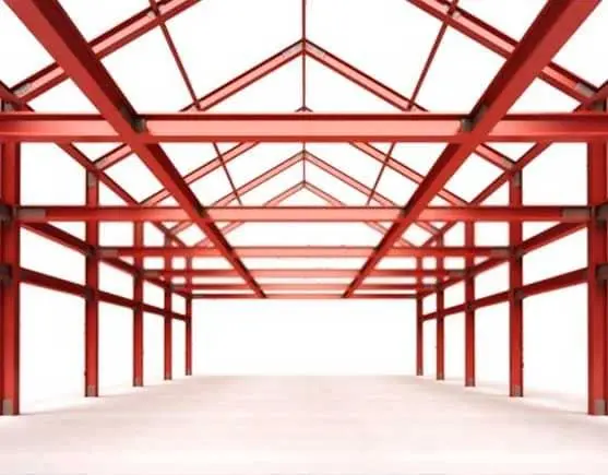 Estructura conformada por vigas de acero