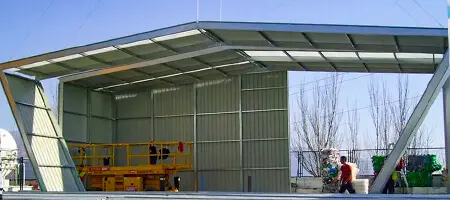 Unión de los muros de la bodega