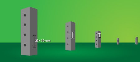 Calculo de la distancia entre hileras de alambre de púas necesarias para cercar un terreno