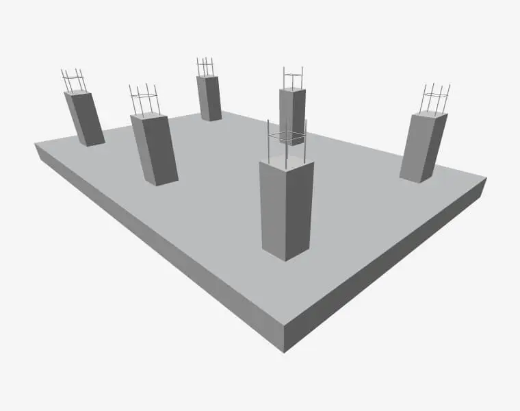 Esquema de losas de cimentación Esquema de losas de cimentación