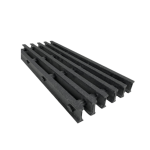 Pieza de rejilla de fibra de vidrio gris Oxford muestra de stock