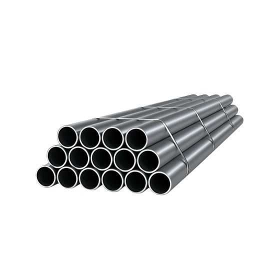 piezas de tubo industrial atado muestra de stock
