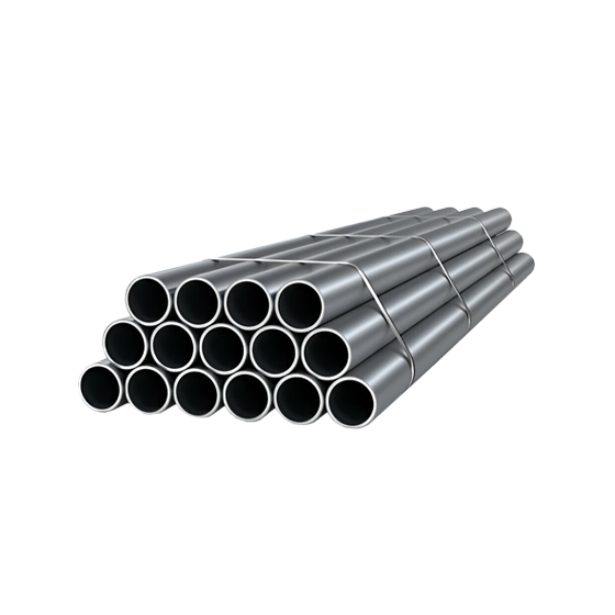 piezas de tubo industrial atado muestra de stock