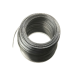 Vista superior de un rollo de alambre recocido