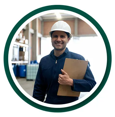 Ingeniero civil con ropa de trabajo