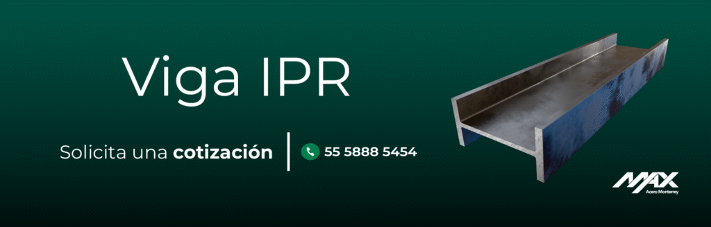 Banner para solicitar cotización de viga IPR
