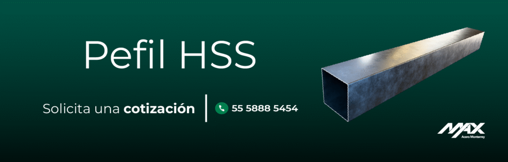 Banner de perfil estructural HSS