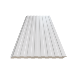 Superwall perspectiva frente blanco embozado