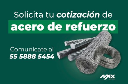 Banner para venta de acero de refuerzo mobile