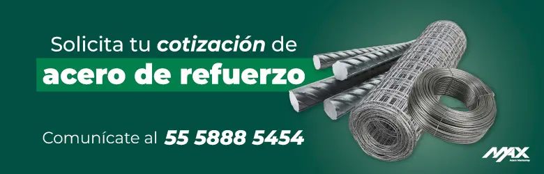 Banner para venta de acero de refuerzo web