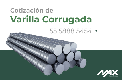 Banner para cotización de varilla corrugada mobile