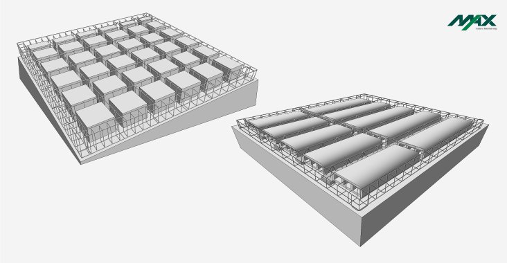 Diagrama de uno de los tipos de losas nervadas
