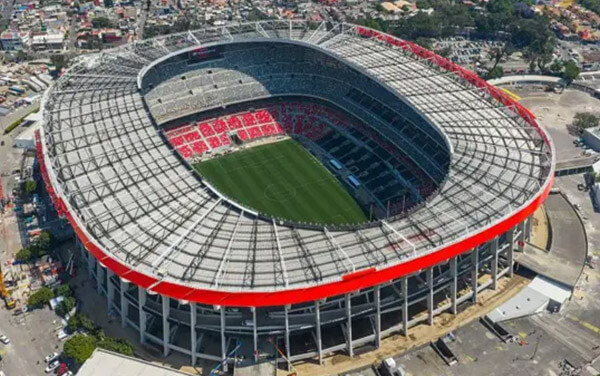 Toma aérea del Estadio Banorte vacío